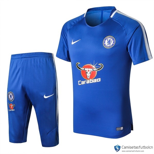 Camiseta Entrenamiento Chelsea Conjunto Completo 2017-18 Azul